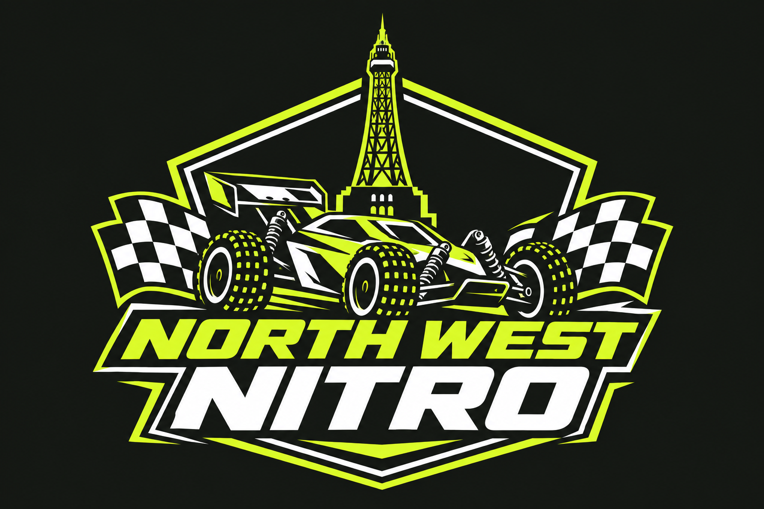 North West Nitro - Blackpool Tower and RC buggy club emblem